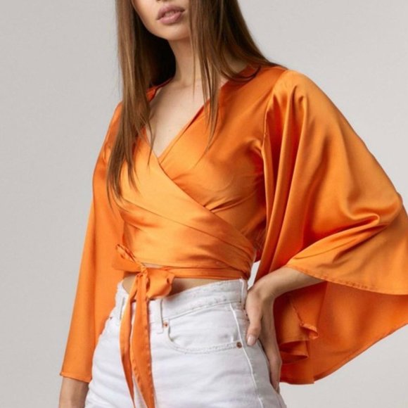 BRAND HERS & MINE, SIZE S-M-L WOMEN'S HANG LOOSE GREEN, LEMON GREEN, ORANGE TOP - Picture 6 of 6